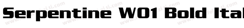 Serpentine W01 Bold Italic字体转换